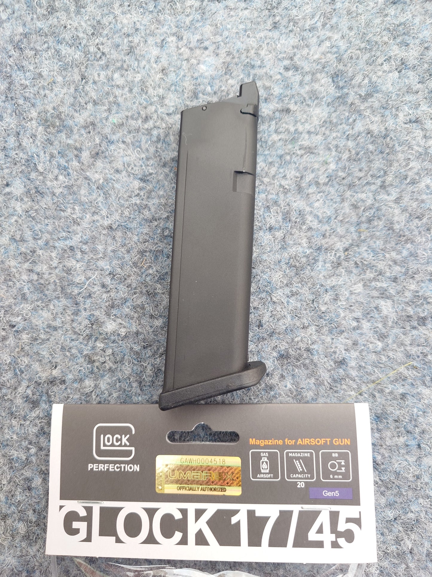 GHK Glock V2 Gas Magazine – 20 Rounds (Original GHK OEM)